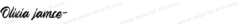 Olivia jamse字体转换